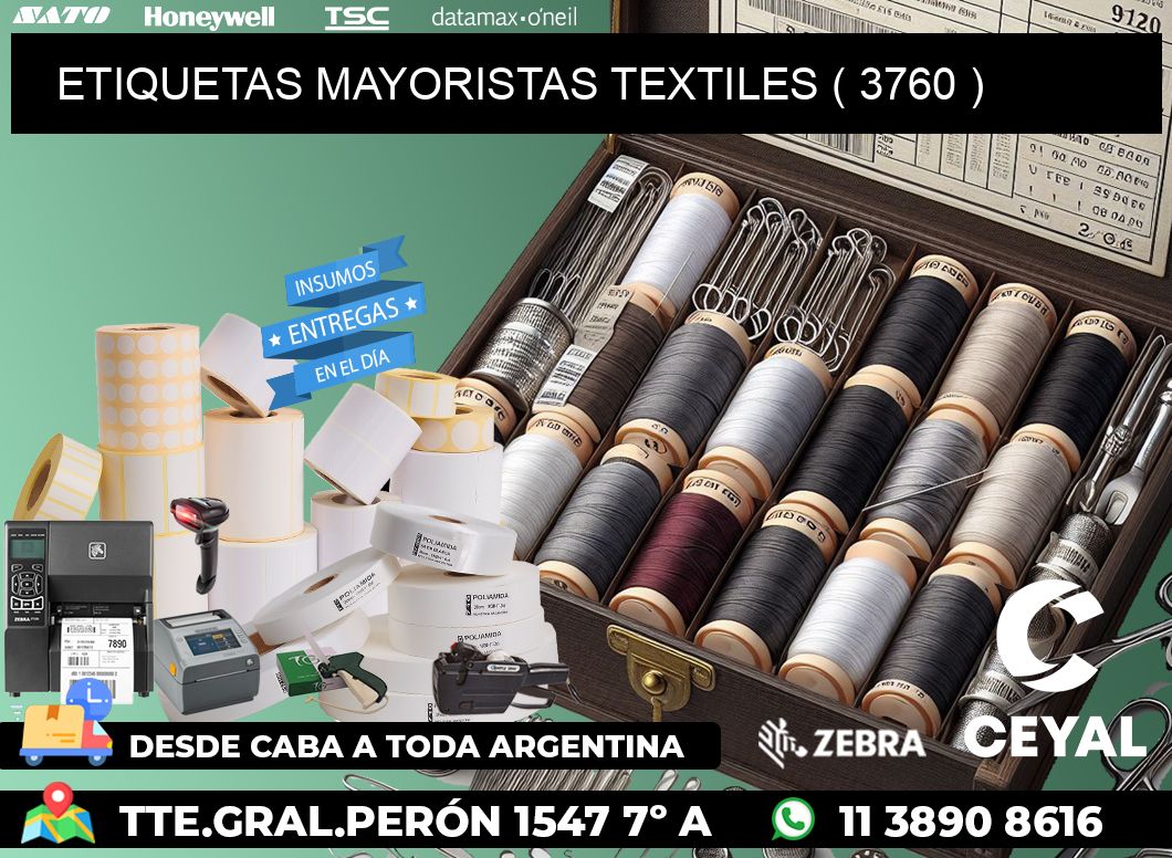 ETIQUETAS MAYORISTAS TEXTILES ( 3760 )