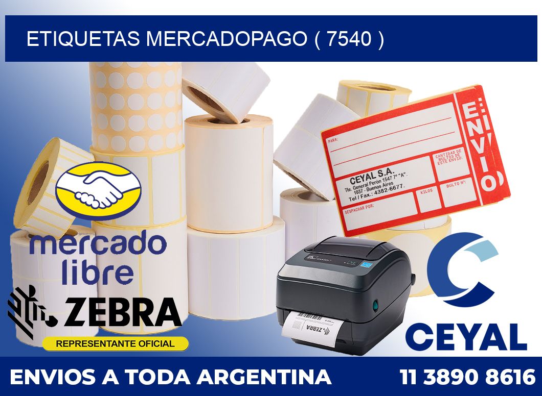 ETIQUETAS MERCADOPAGO ( 7540 )