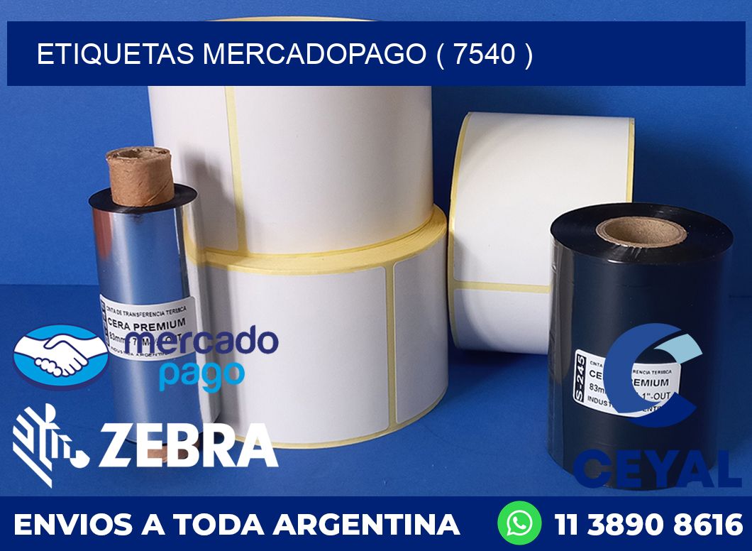 ETIQUETAS MERCADOPAGO ( 7540 )