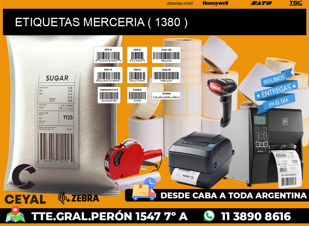ETIQUETAS MERCERIA ( 1380 )