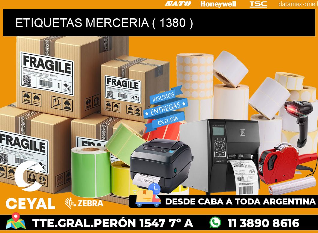 ETIQUETAS MERCERIA ( 1380 )