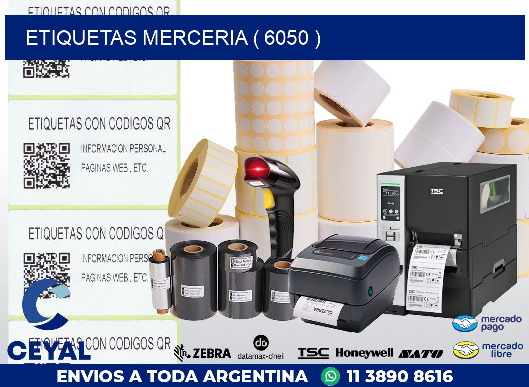 ETIQUETAS MERCERIA ( 6050 )