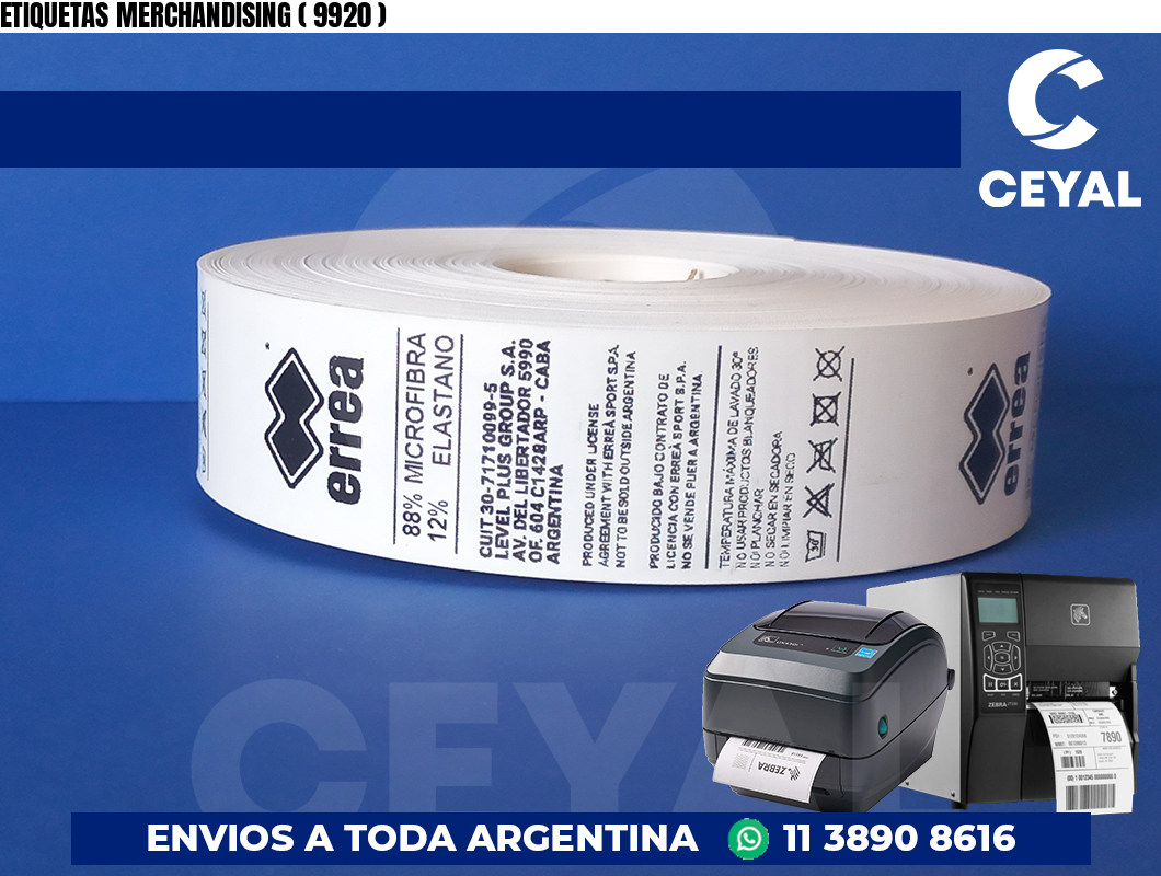ETIQUETAS MERCHANDISING ( 9920 )