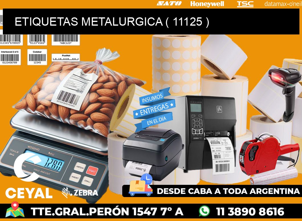 ETIQUETAS METALURGICA ( 11125 )