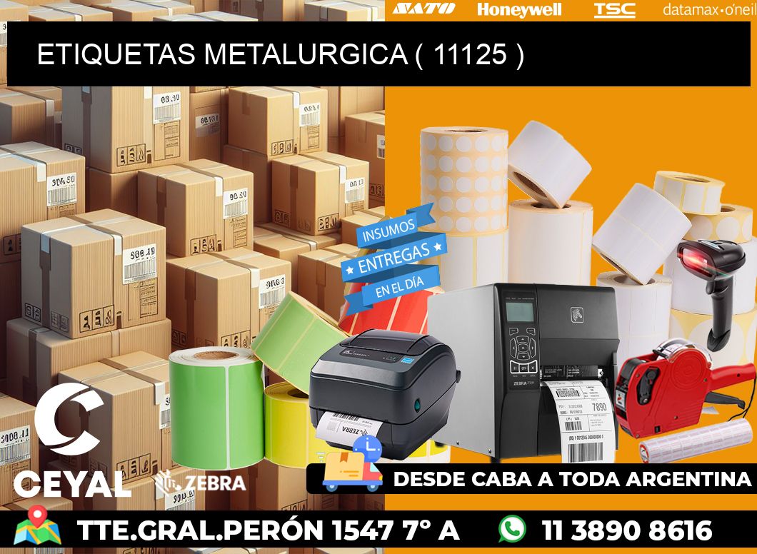 ETIQUETAS METALURGICA ( 11125 )