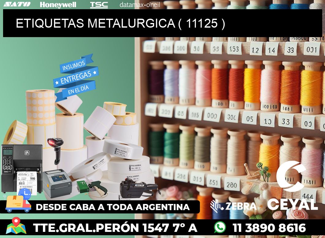 ETIQUETAS METALURGICA ( 11125 )