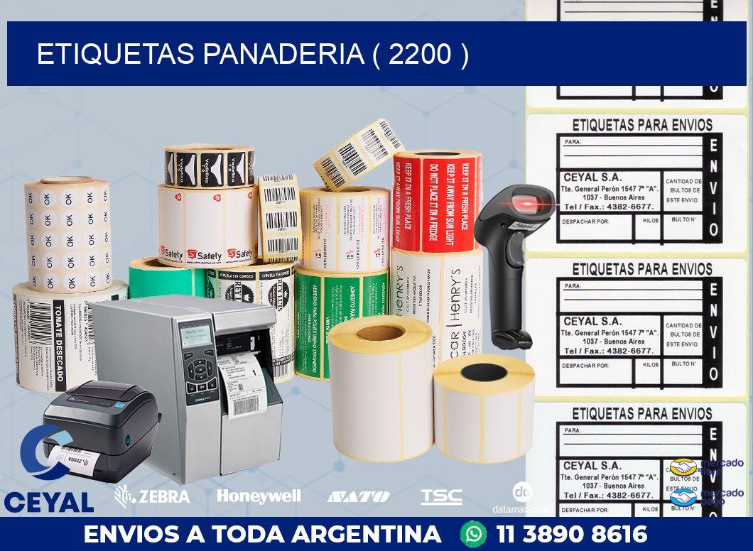 ETIQUETAS PANADERIA ( 2200 )
