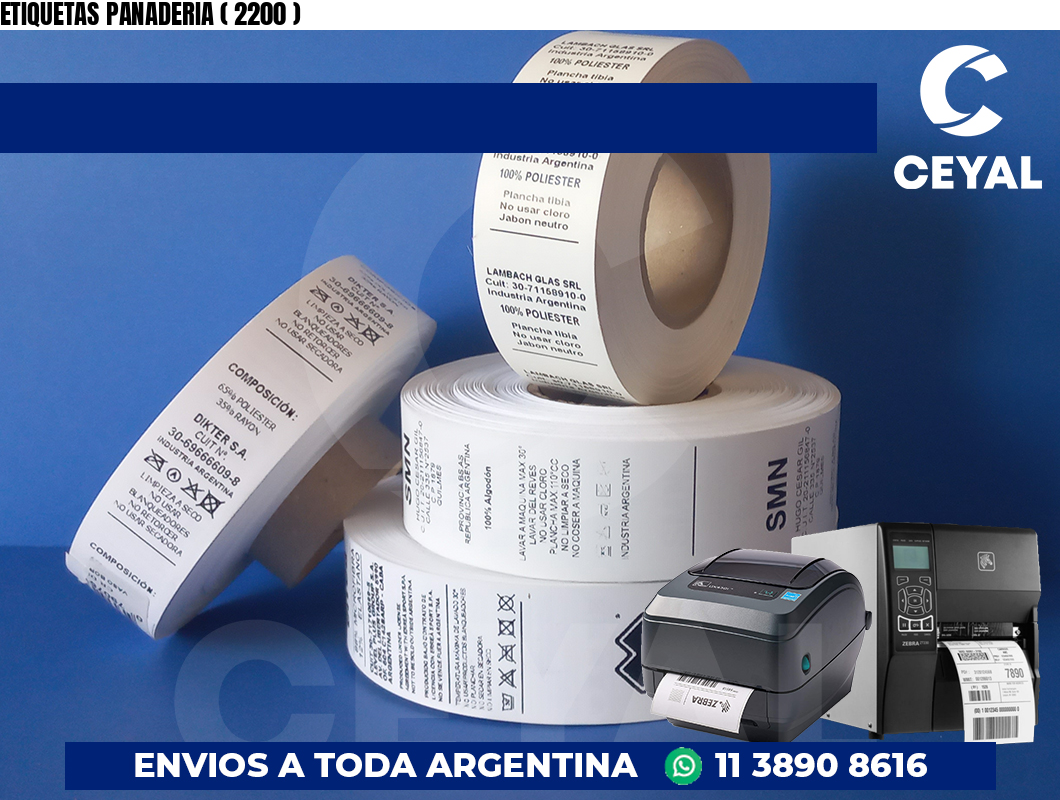 ETIQUETAS PANADERIA ( 2200 )