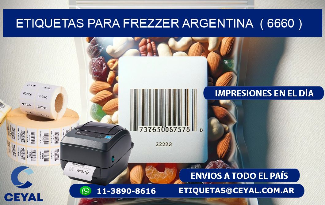 ETIQUETAS PARA FREZZER ARGENTINA ( 6660 )
