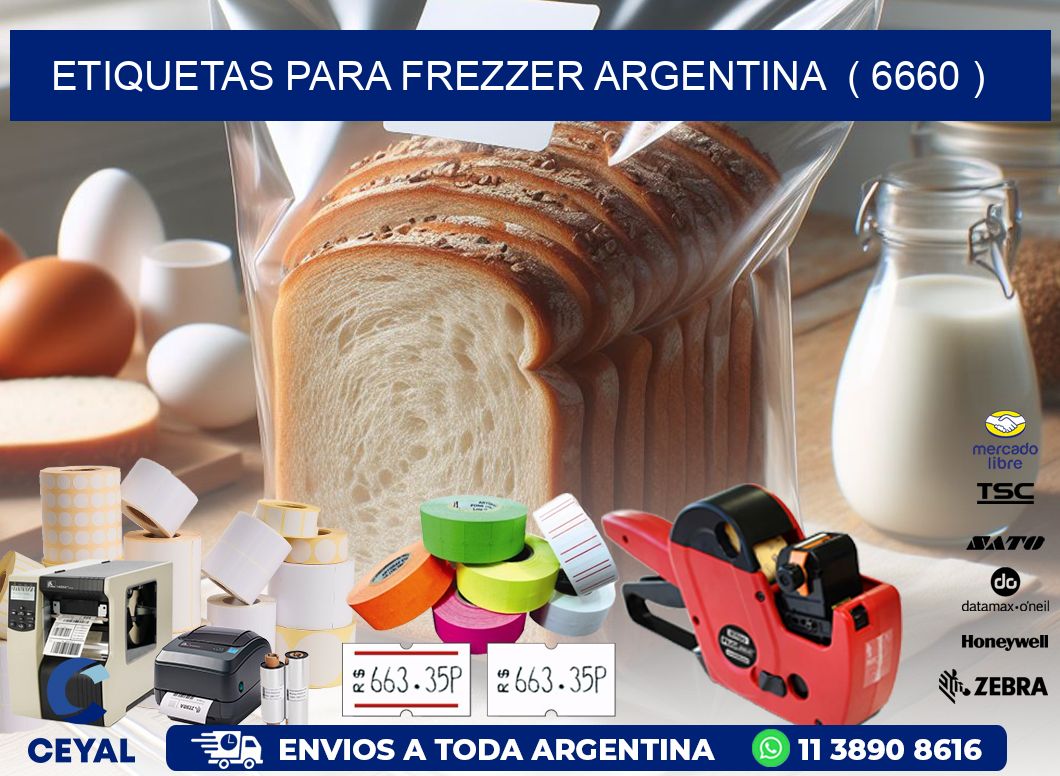 ETIQUETAS PARA FREZZER ARGENTINA ( 6660 )