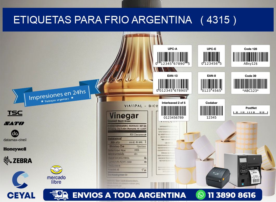 ETIQUETAS PARA FRIO ARGENTINA   ( 4315 )