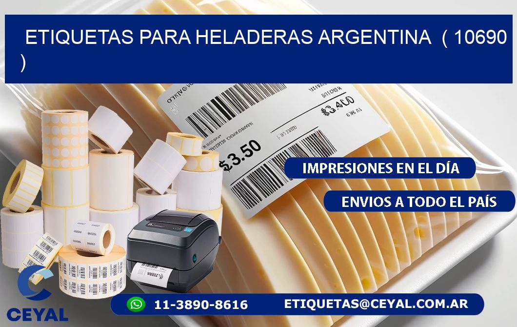 ETIQUETAS PARA HELADERAS ARGENTINA  ( 10690 )