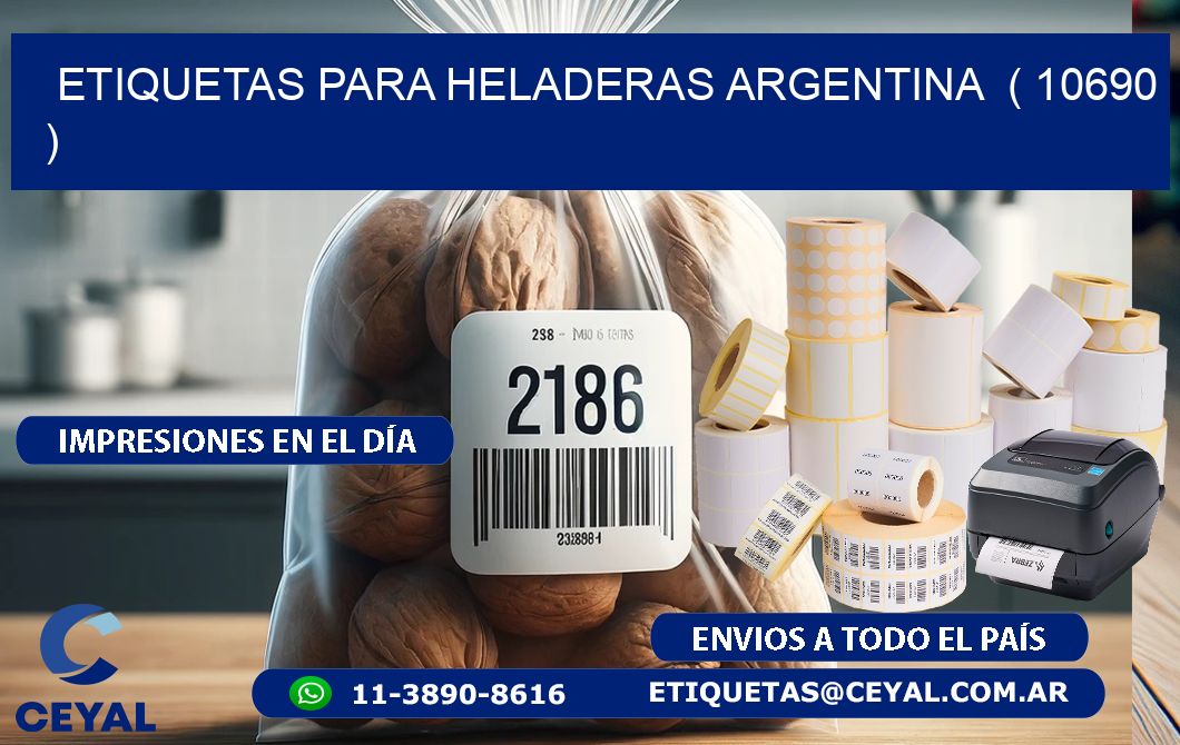 ETIQUETAS PARA HELADERAS ARGENTINA ( 10690 )
