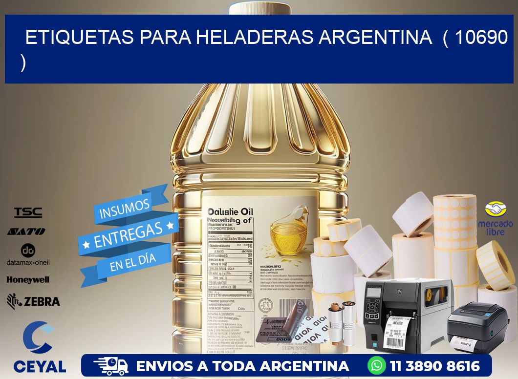 ETIQUETAS PARA HELADERAS ARGENTINA ( 10690 )