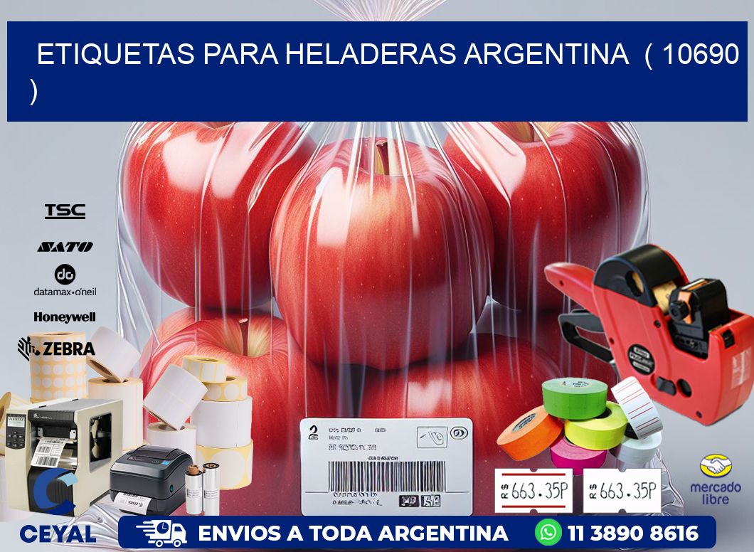 ETIQUETAS PARA HELADERAS ARGENTINA ( 10690 )