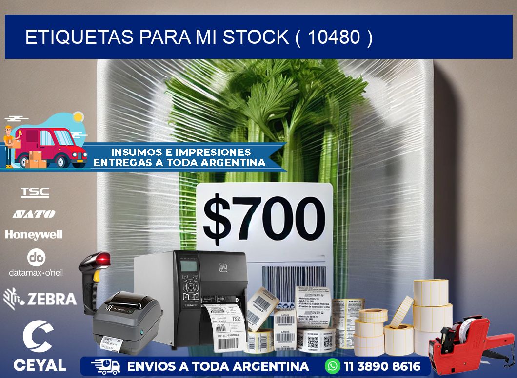 ETIQUETAS PARA MI STOCK ( 10480 )