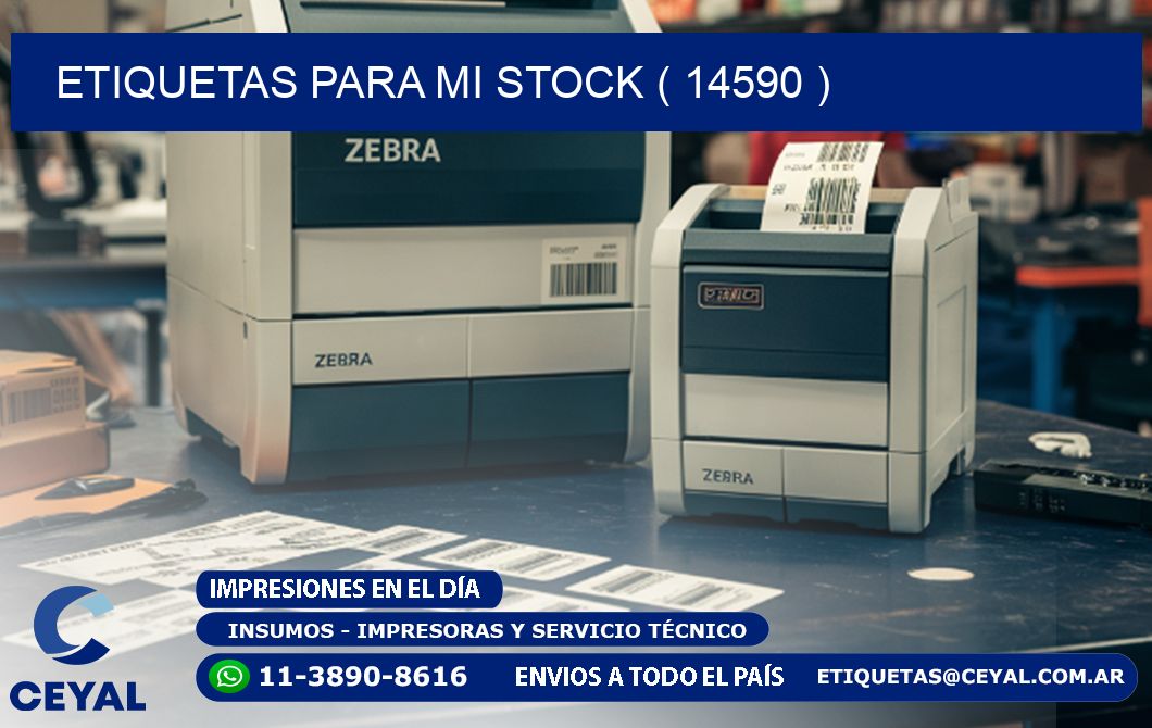 ETIQUETAS PARA MI STOCK ( 14590 )