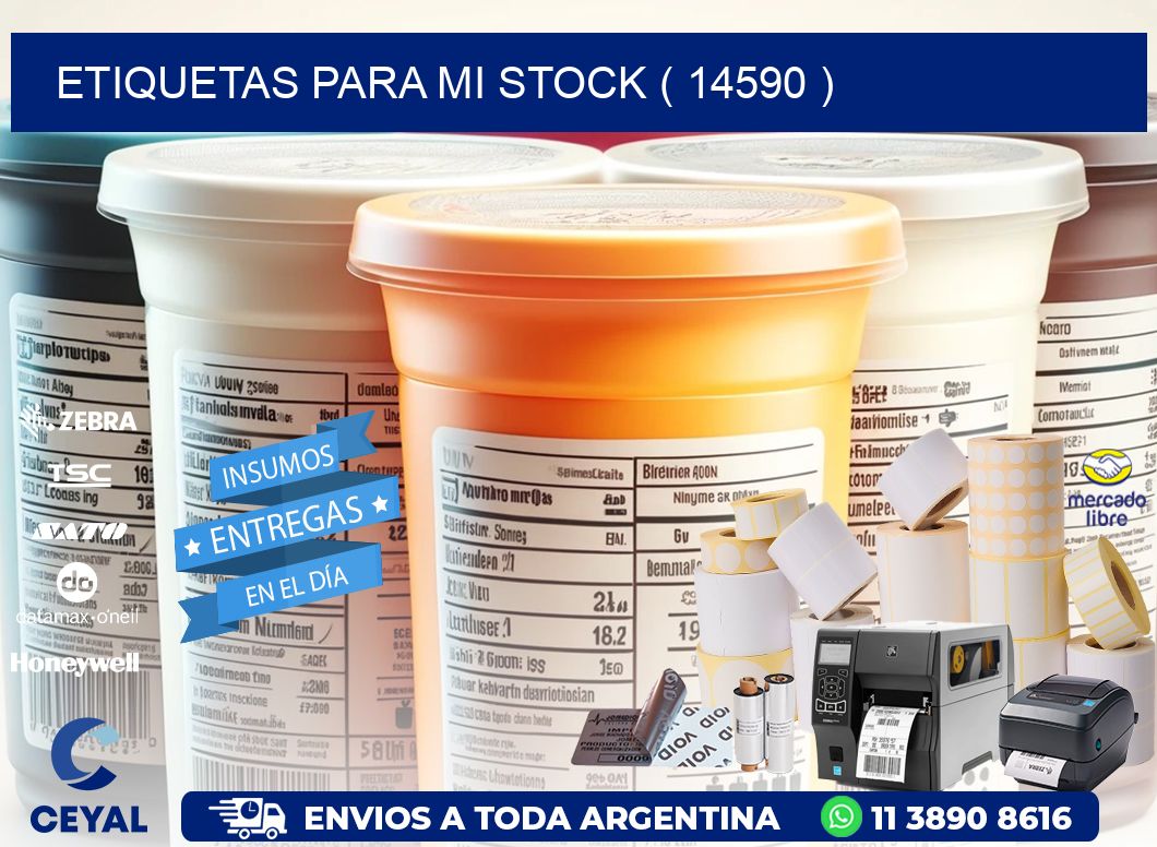 ETIQUETAS PARA MI STOCK ( 14590 )