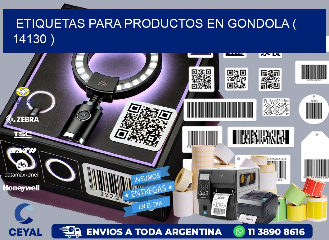 ETIQUETAS PARA PRODUCTOS EN GONDOLA ( 14130 )