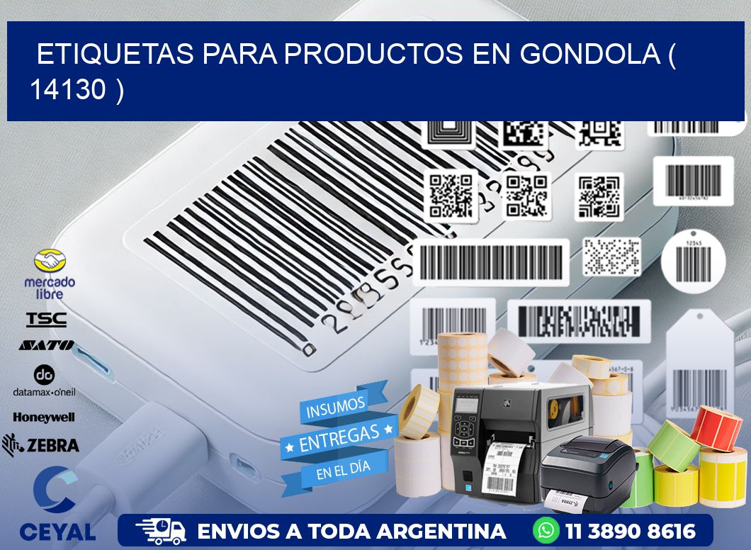 ETIQUETAS PARA PRODUCTOS EN GONDOLA ( 14130 )