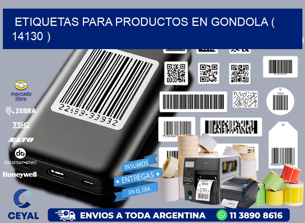 ETIQUETAS PARA PRODUCTOS EN GONDOLA ( 14130 )