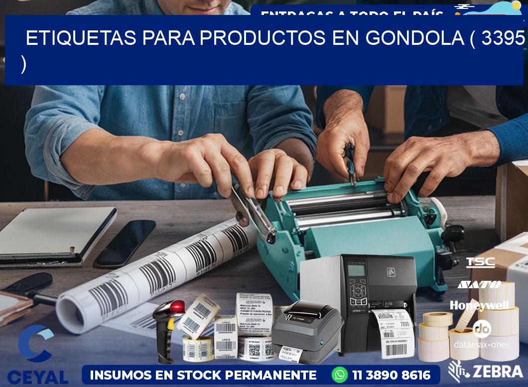 ETIQUETAS PARA PRODUCTOS EN GONDOLA ( 3395 )