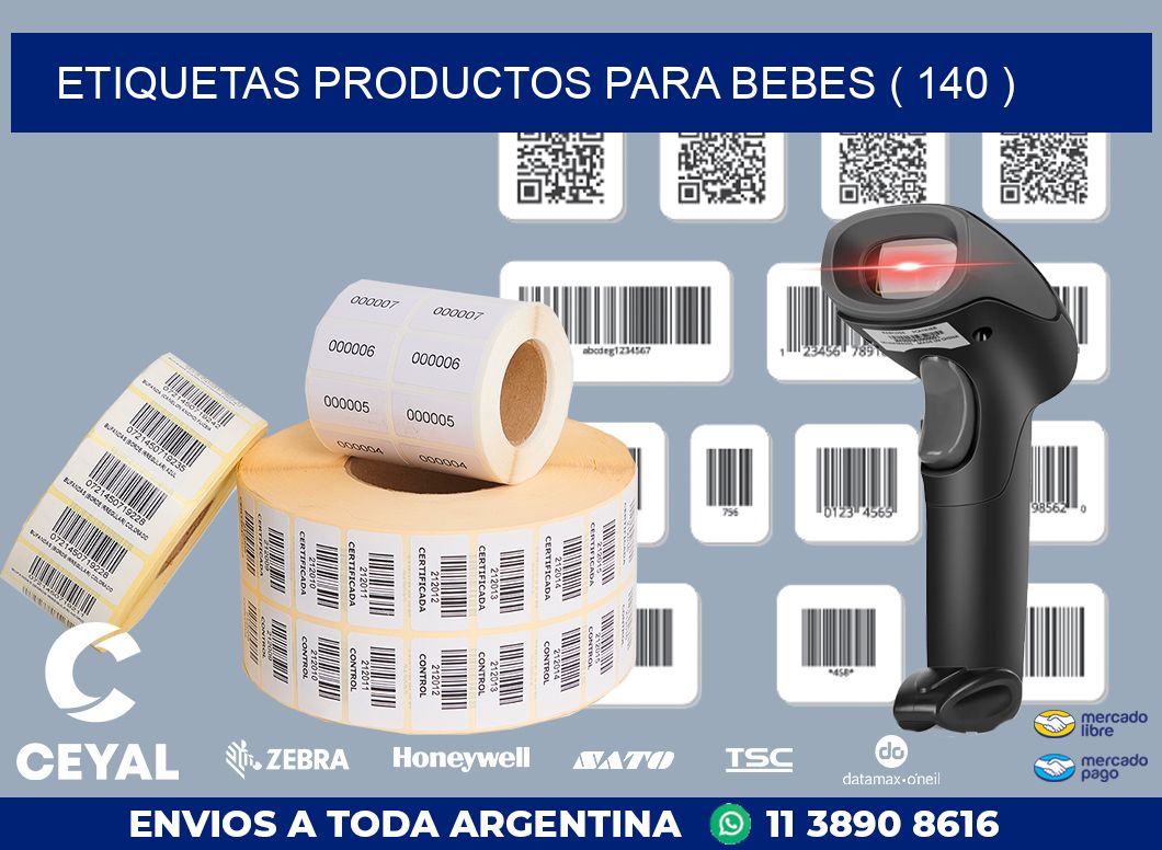 ETIQUETAS PRODUCTOS PARA BEBES ( 140 )