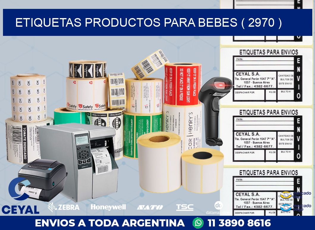 ETIQUETAS PRODUCTOS PARA BEBES ( 2970 )