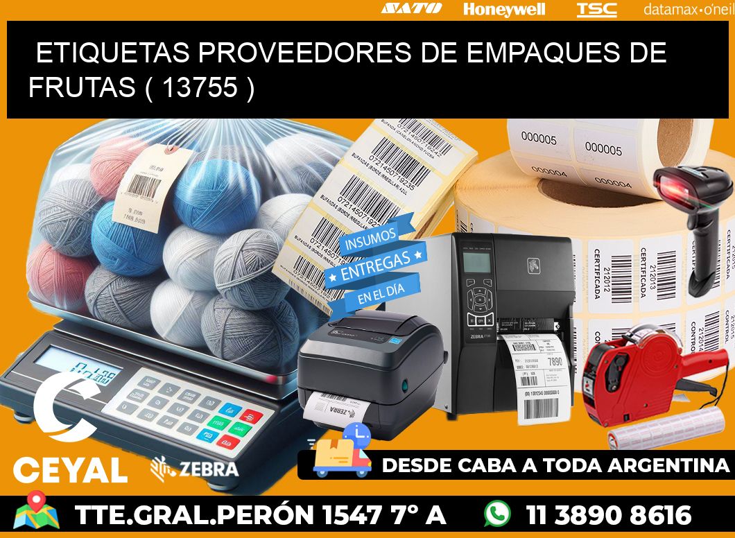 ETIQUETAS PROVEEDORES DE EMPAQUES DE FRUTAS ( 13755 )