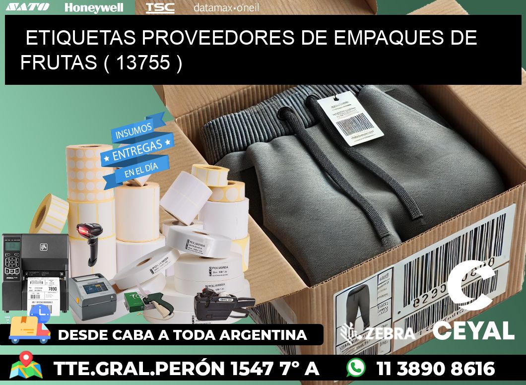 ETIQUETAS PROVEEDORES DE EMPAQUES DE FRUTAS ( 13755 )