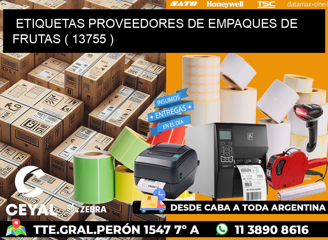 ETIQUETAS PROVEEDORES DE EMPAQUES DE FRUTAS ( 13755 )