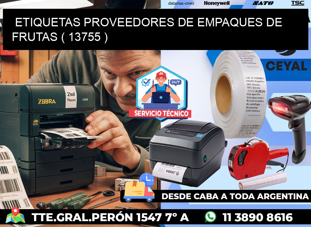 ETIQUETAS PROVEEDORES DE EMPAQUES DE FRUTAS ( 13755 )