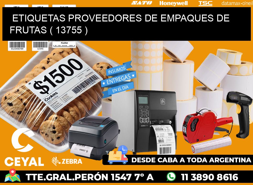 ETIQUETAS PROVEEDORES DE EMPAQUES DE FRUTAS ( 13755 )