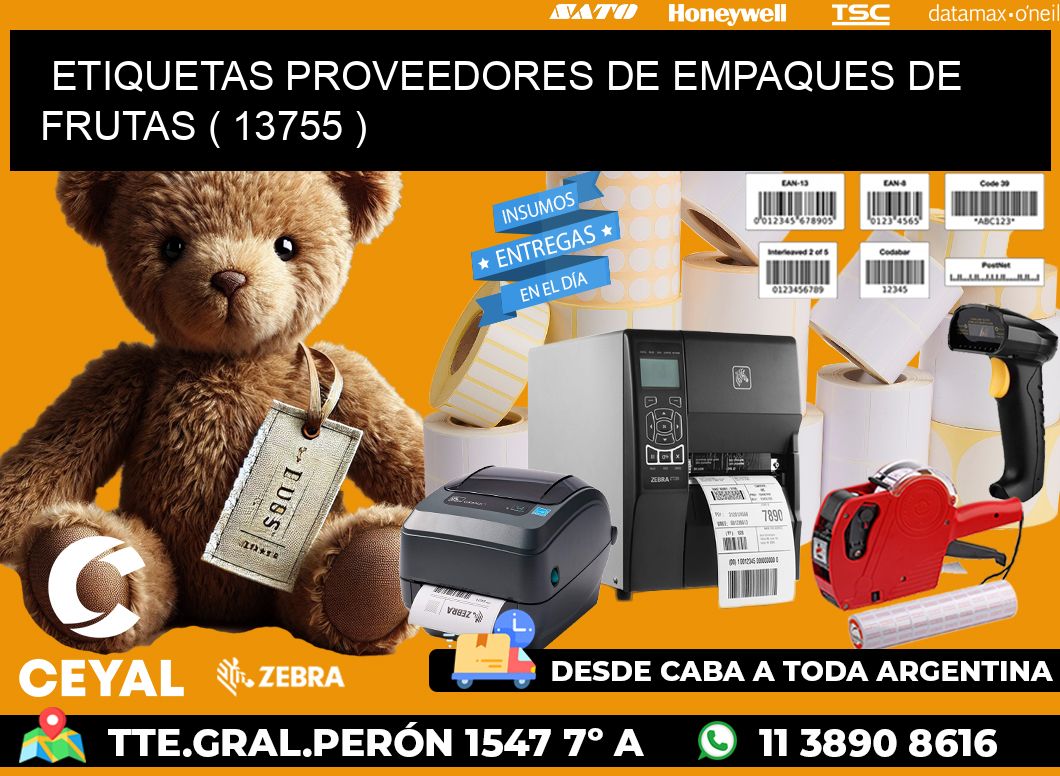 ETIQUETAS PROVEEDORES DE EMPAQUES DE FRUTAS ( 13755 )