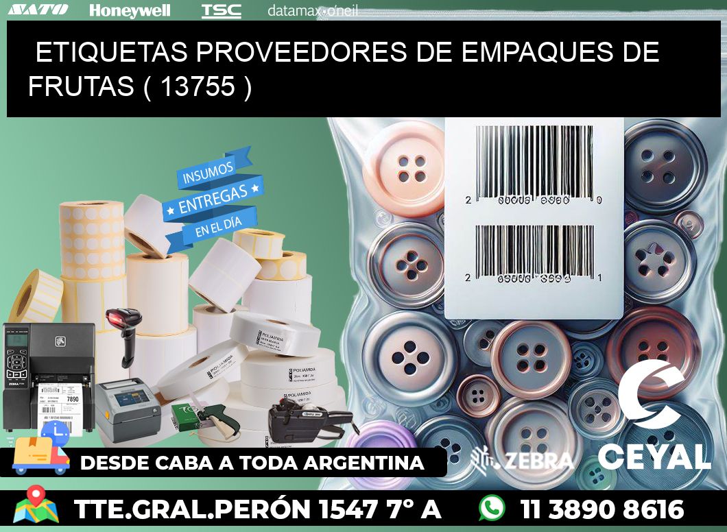 ETIQUETAS PROVEEDORES DE EMPAQUES DE FRUTAS ( 13755 )