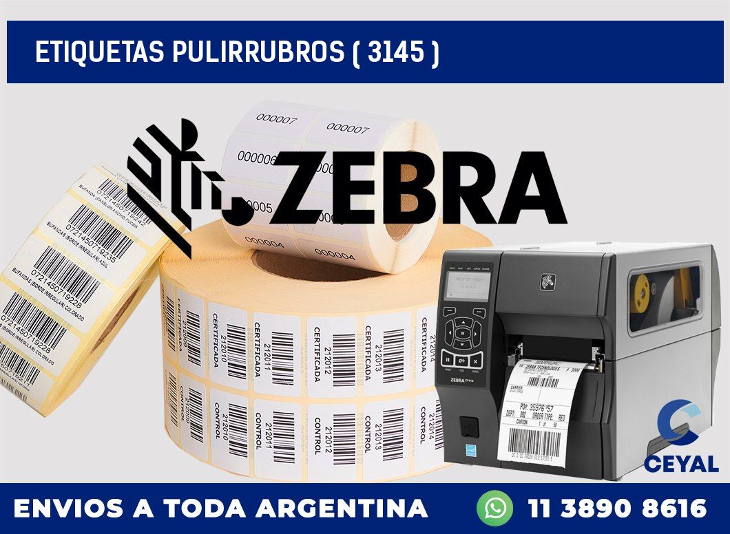 ETIQUETAS PULIRRUBROS ( 3145 )