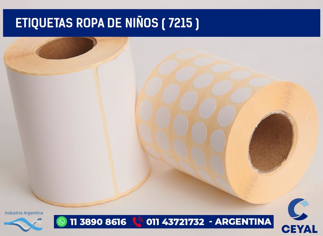 ETIQUETAS ROPA DE NIÑOS ( 7215 )