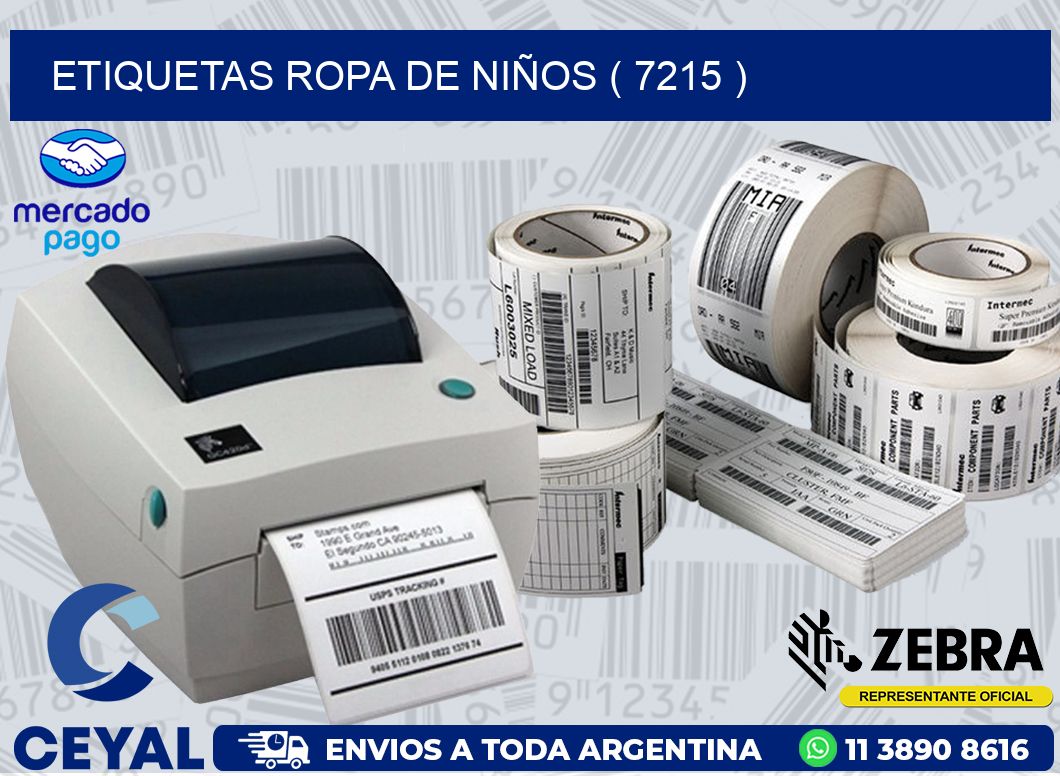 ETIQUETAS ROPA DE NIÑOS ( 7215 )