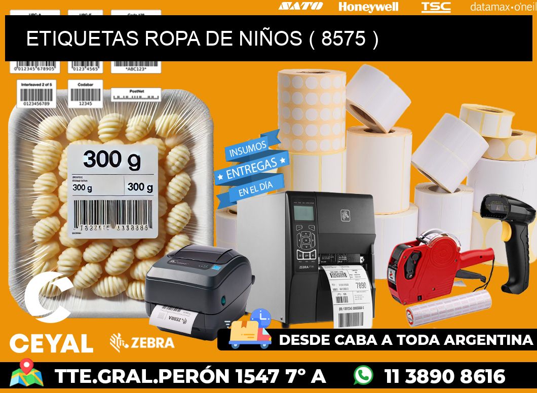 ETIQUETAS ROPA DE NIÑOS ( 8575 )