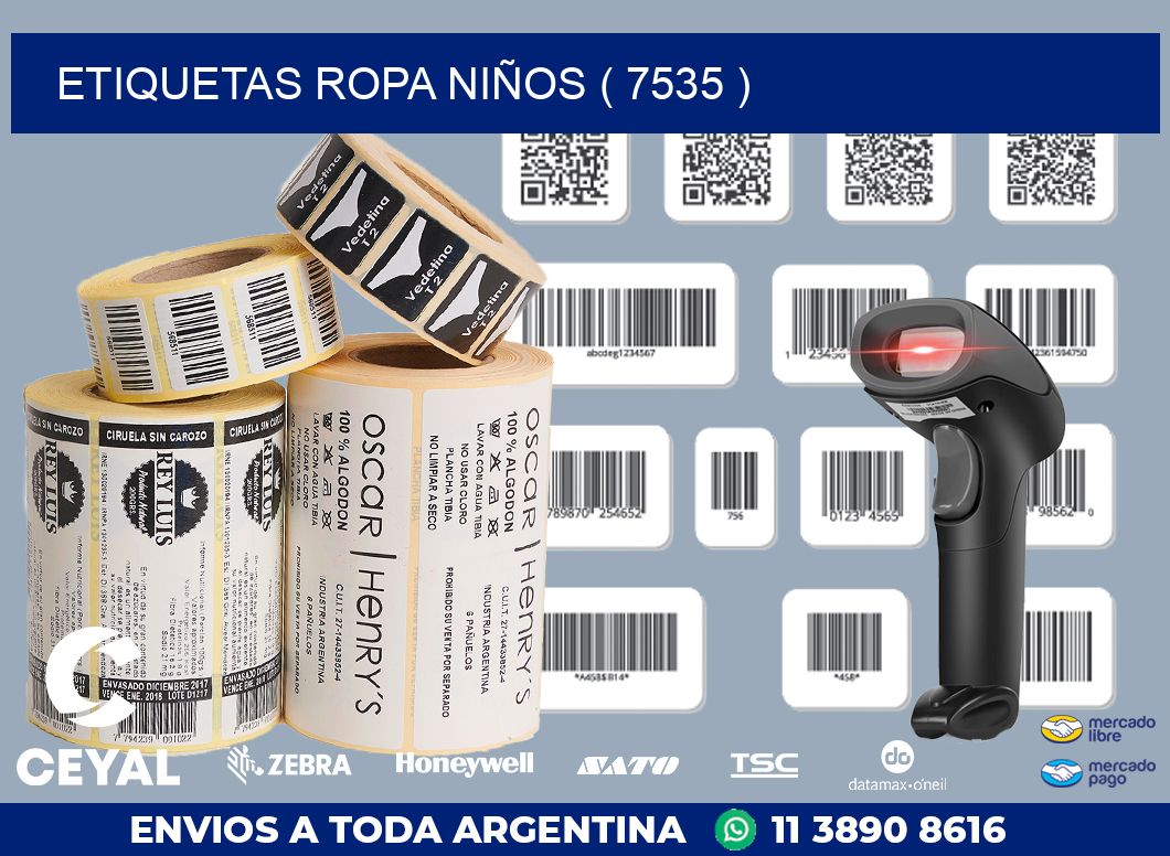 ETIQUETAS ROPA NIÑOS ( 7535 )