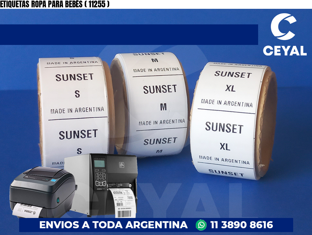 ETIQUETAS ROPA PARA BEBÉS ( 11255 )