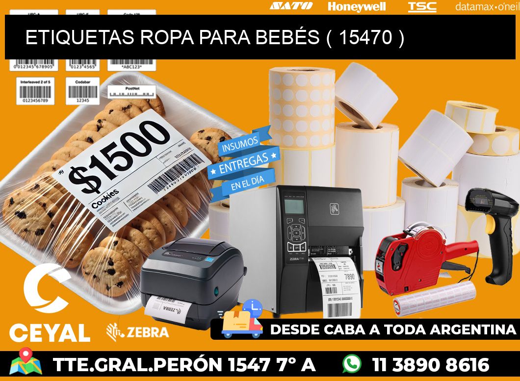 ETIQUETAS ROPA PARA BEBÉS ( 15470 )