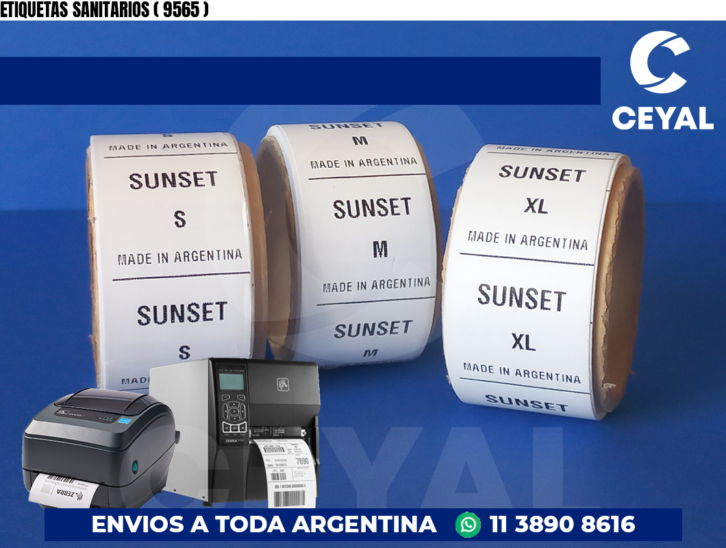 ETIQUETAS SANITARIOS ( 9565 )