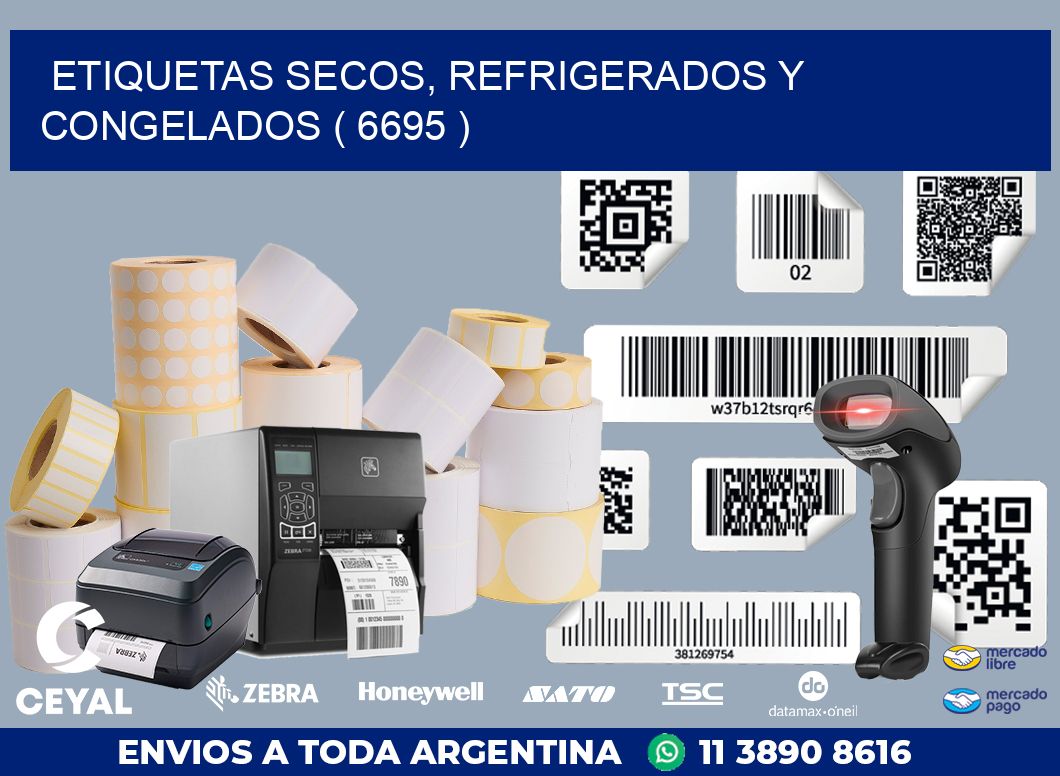 ETIQUETAS SECOS, REFRIGERADOS Y CONGELADOS ( 6695 )