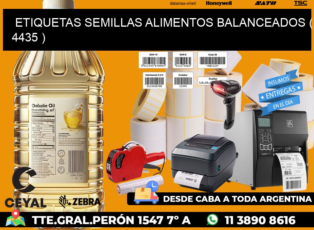 ETIQUETAS SEMILLAS ALIMENTOS BALANCEADOS ( 4435 )