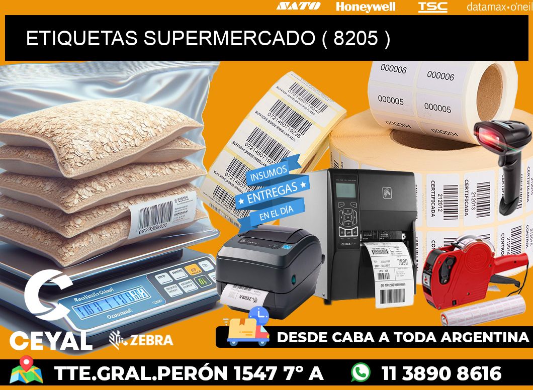 ETIQUETAS SUPERMERCADO ( 8205 )