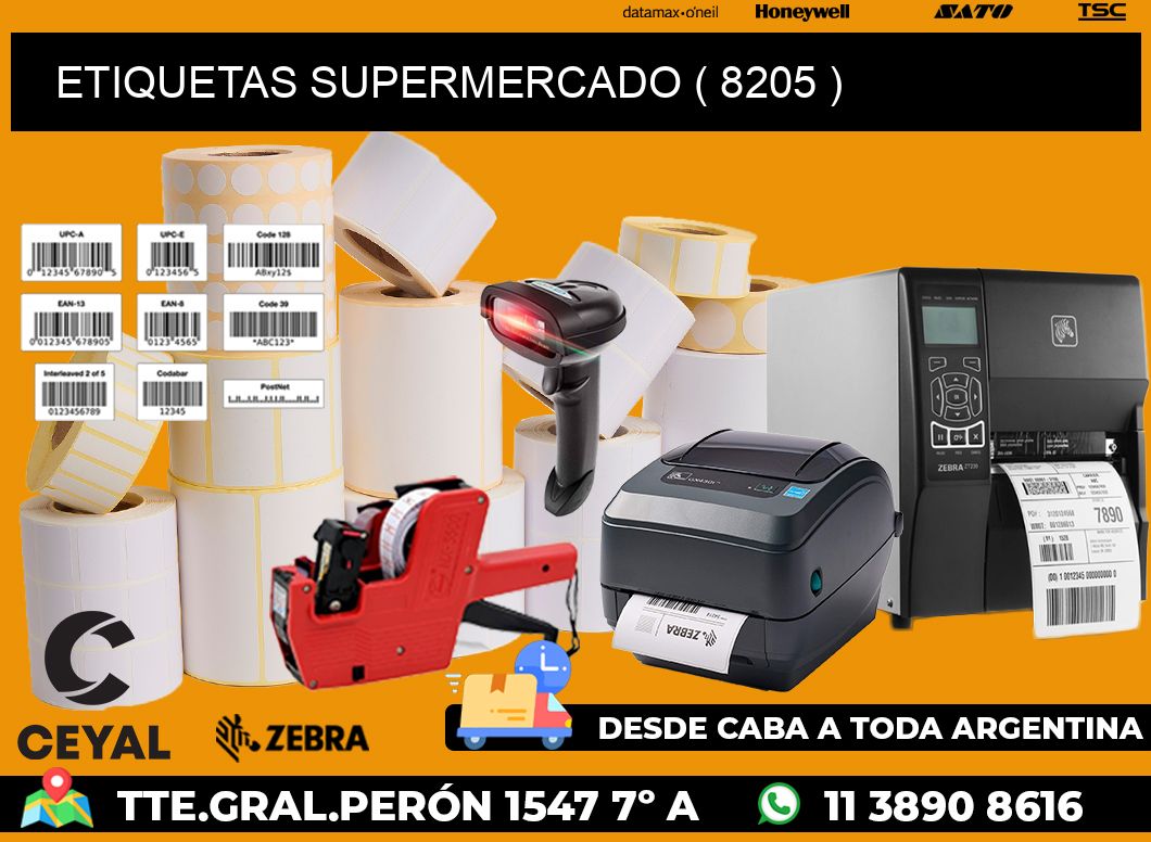 ETIQUETAS SUPERMERCADO ( 8205 )