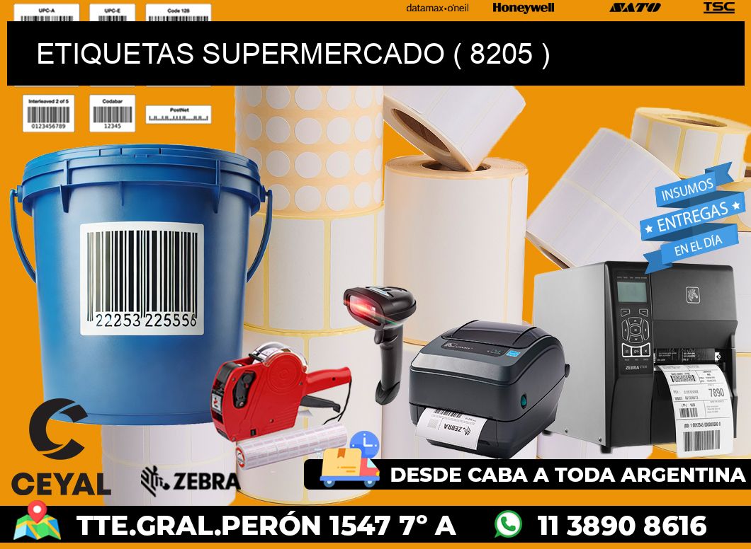 ETIQUETAS SUPERMERCADO ( 8205 )
