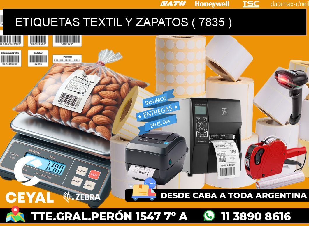 ETIQUETAS TEXTIL Y ZAPATOS ( 7835 )