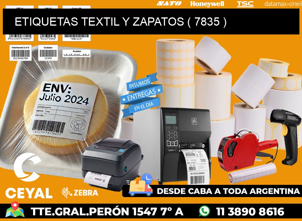 ETIQUETAS TEXTIL Y ZAPATOS ( 7835 )